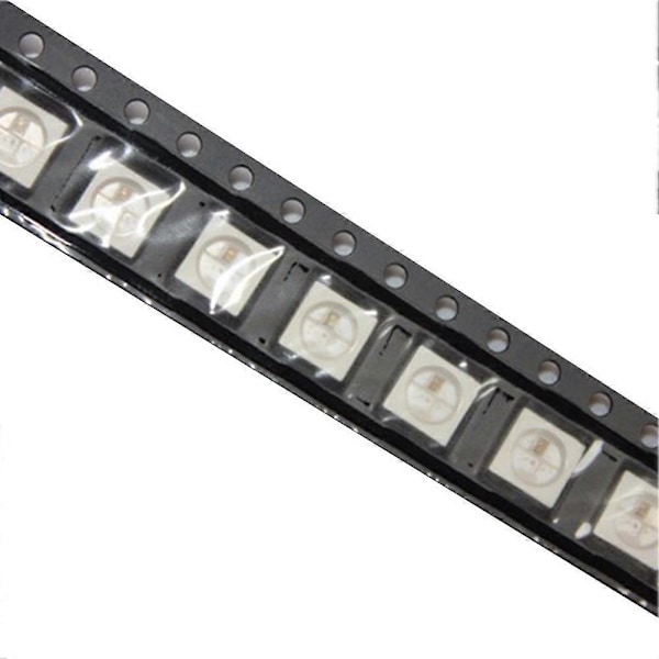 500 stk. WS2812B (4 ben) LED Chip 5050 RGB SMD Hvid Version WS2812 Individuelt Adresserbar Digital P