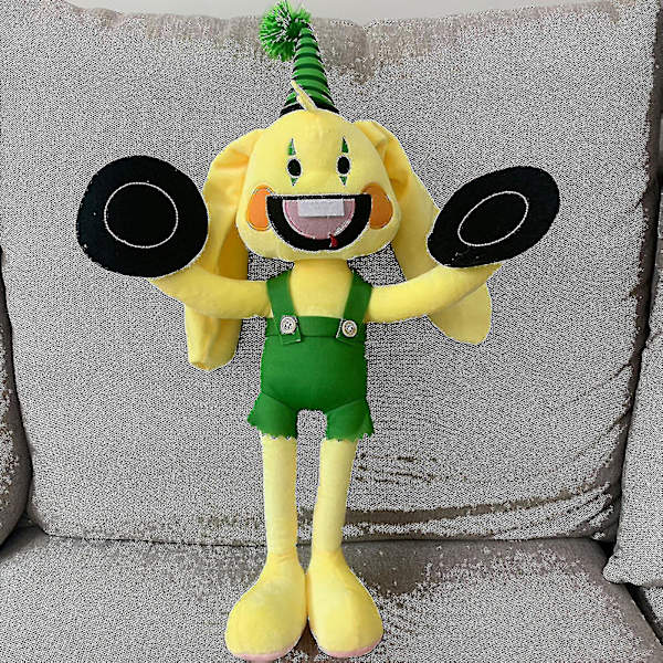2023-(Bunzo Bunny) 40cm Bunzo Bunny Plyschleksak | Poppy Playtime Gul Kanin Docka Barnpresenter-1 Cs
