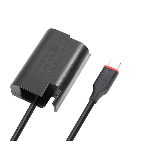 Typ-C till DMW-BLK22 Dummy Batteri Power Adapter Kabel Sladd för S5 S5K S5C GH5 GH5S GH6-G9 och Andra DSLR Kameror