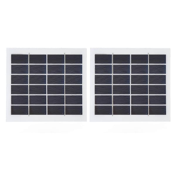 2 st Bärbara Solpaneler 2w 6v Mini Solceller Hög Konverteringseffektivitet För Hushållsbelysningssystem