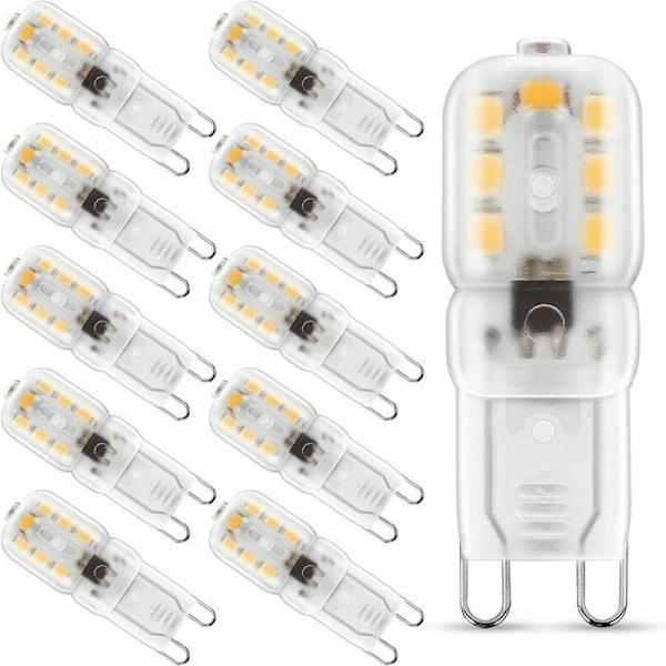 3W G9 Lämmin valkoinen 3000k G9-kanta 10 LED-lamppua