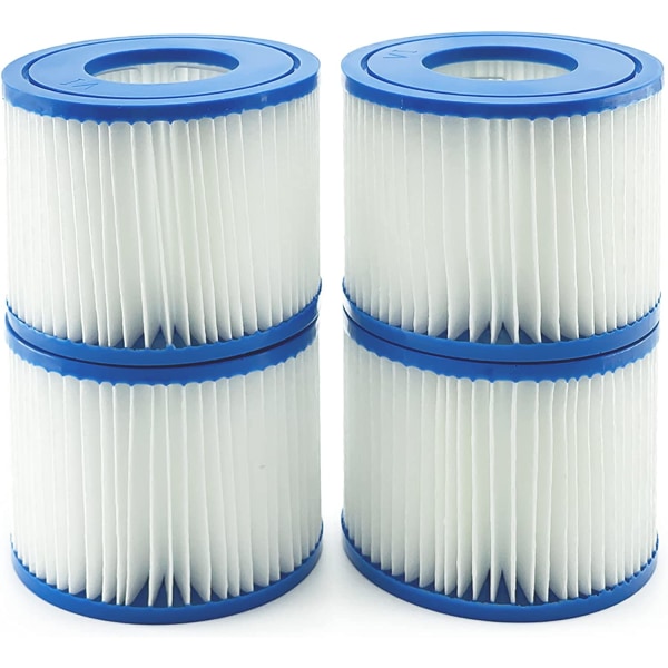 VI-filterpatroner til Bestway Lay-Z-Spa, udskiftningspatroner til Bestway 58239 BW58323 (4 stk.)
