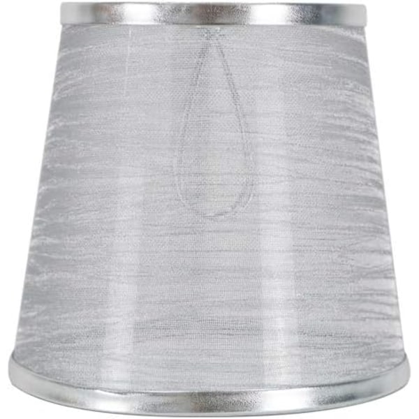 Genomskinlig ringhållare Små skärmar för ljuskristall ljuskrona vägglampa Droplight, silver
