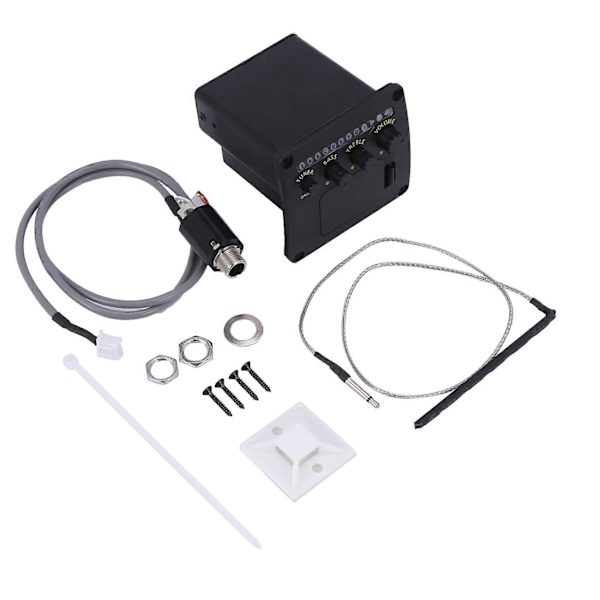 2-bands Pickup EQ Aeq-2T Equalizer Akustisk Gitarr Skruvar Set För Gitarr