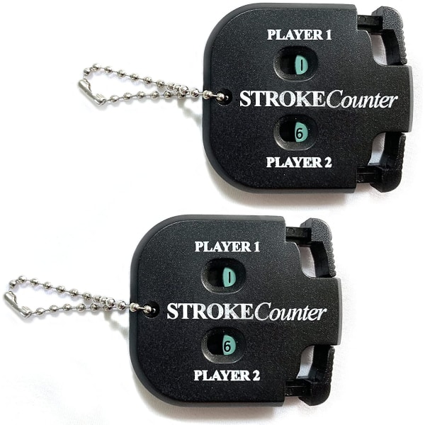 2 stk spiller batting counter golf score indikator lett å bære dobbel mini resultattavle