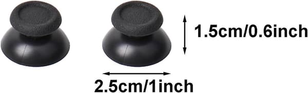 6 Par (12 stk) Udskiftnings-Joystick Thumb Stick Greb Kapsel Dæk til Playstation 4 PS4 Controller