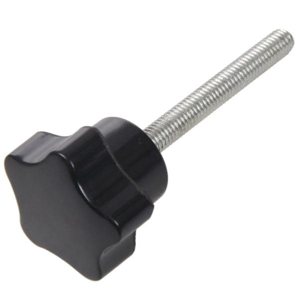 6 stk M6 x 50 mm låsende stjerneformet plasthode mannlig gjengeknappgrep