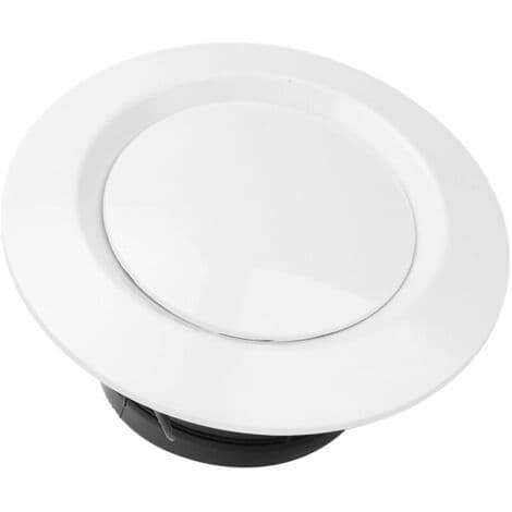 75 mm rund luftventil, justerbar ABS-plast takdiffusor for soverom, bad, stue