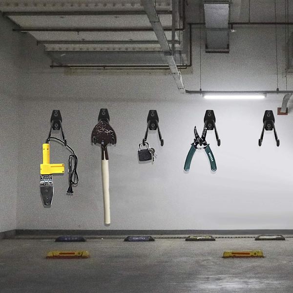4 st Garage Väggkrokar, Garage Förvaring Dubbla Krokar