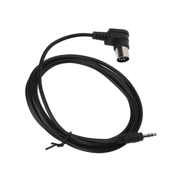 3,5 mm til DIN 8-pin kabel profesjonell 90 graders vinkel 3,5 mm til DIN 8-pin konverterkabel for musikkinstrument 5,9 fot