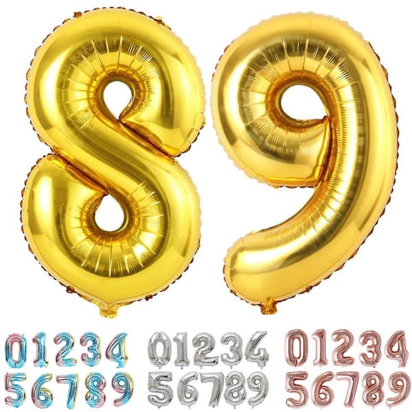 kultainen ilmapallo numerot valtava folio ilmapallo numerot syntymäpäivä koristelu