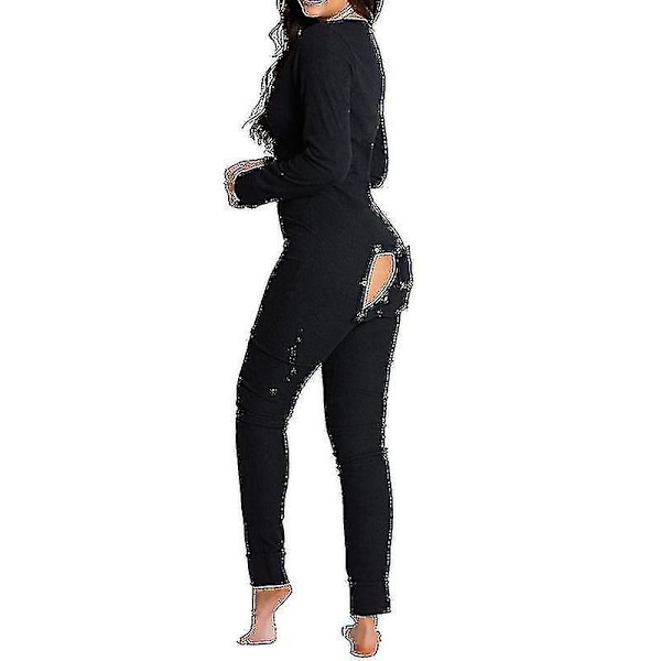 Pyjamas för kvinnor, jumpsuit, sovande kläder, öppen rumpa, loungewear