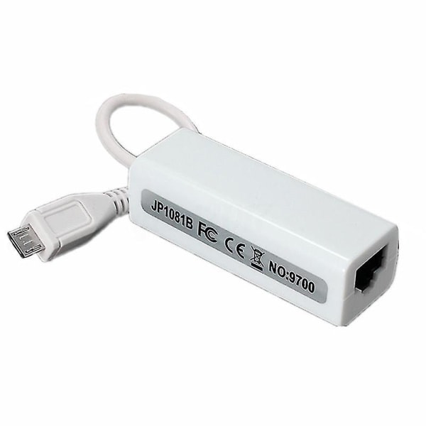 Micro USB 2.0 5p - Rj45 Networks Lan Ethernet-kaapelin muunnossovitin Tablet PC:lle