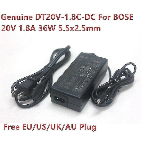 20v 1.8a Adapter Dt20v-1.8c-dc compatible Bose Soundbar Solo 5 Tv System C20 compatible Companion 20 Multimedia Speaker