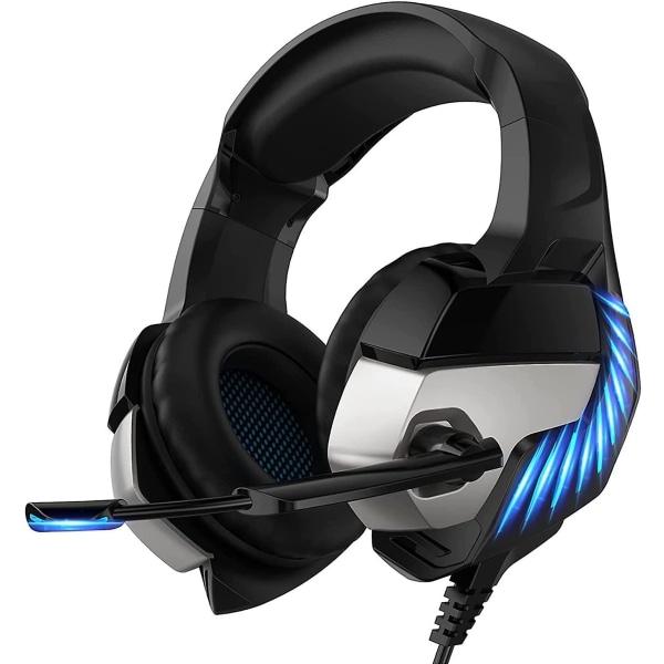 Gaming Headset Headset Kablet Mic Datamaskin Spise Kylling Profesjonelt gaming Headset (svart blå)