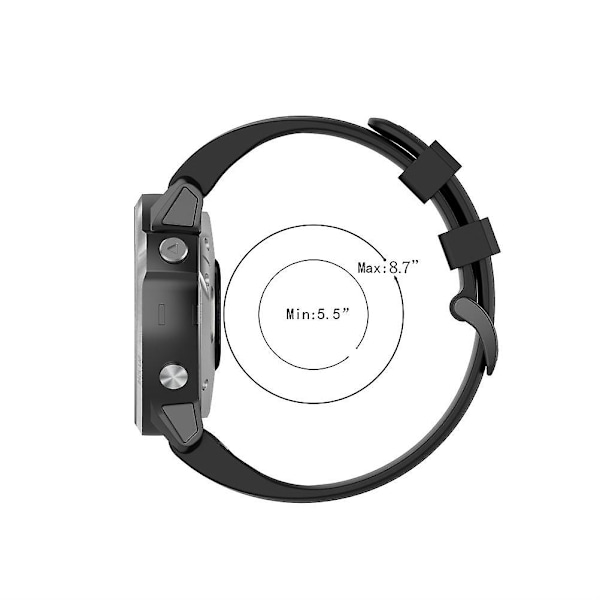 Udskiftning af silikone stropper til Garmin Fenix 7S 6S 5S Quick Release 20MM