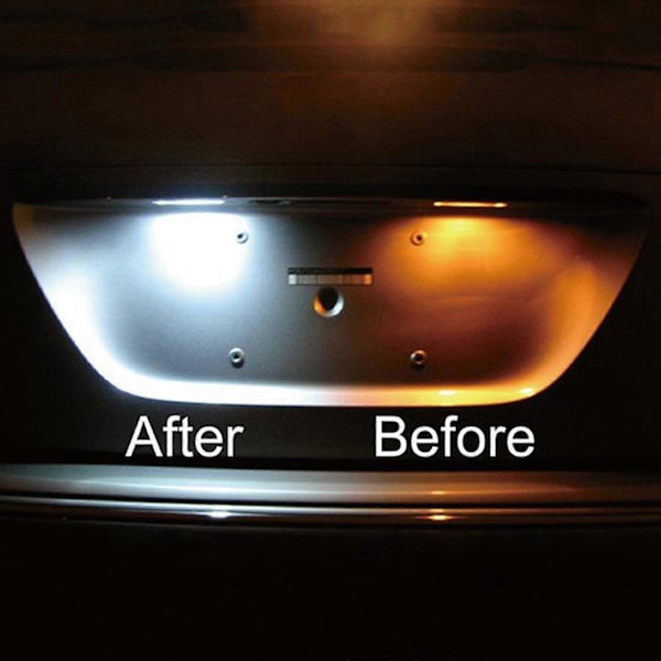Auto 12V LED Skiltlys Lamper For Ford Focus CMax MK2 2003-2008