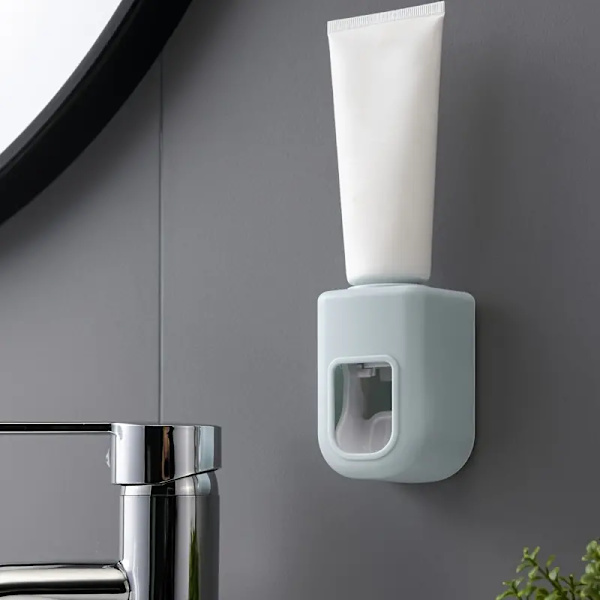 1:a Automatisk Tandkrämdispenser, Hushålls Väggmonterad Tandkrämspressare, Enkel Och Lat Tandkräm Stativ, Badrumstillbehör ROSA