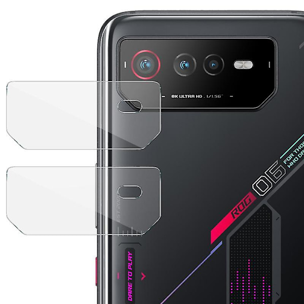 2 kpl Kameran Linssinsuoja Asus ROG Phone 6 5G/6D 5G/6 Pro 5G:lle, Ultra HD 9H Korkea Alumiini-pii