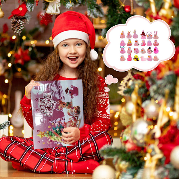 Ande Julekalender 2024 Vinyl Ande Blindeæsker Juletegninger Gule Ande Gaveæsker Sæt Julekalender Æske Legetøjs Sæt Nedtællingskalender