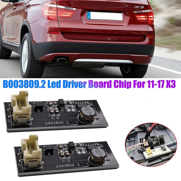 B003809.2 Til X3 F25 10-17 2stk Baglygte LED Reparation Udskiftningsplade Baglygte LED Driver C 2024(ws)
