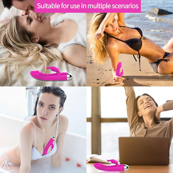 Håndholdt Vibrator 10 Frekvens Vibrasjonsmoduser Massasjapparat Seksuelt Leke Livsvanntett for Kvinner