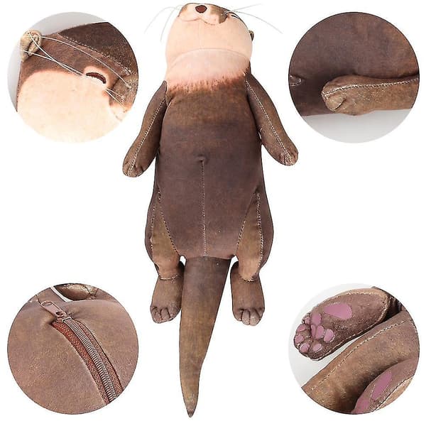 Söt Otter handledsstöd docka kudde plyschdjur docka present