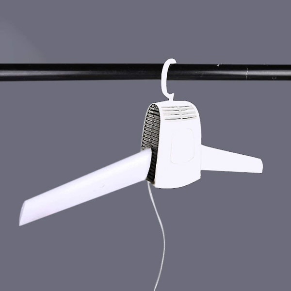 Bærbar elektrisk tøjtørrer Elektrisk tøjstativ Travel Foldbar tøjstativ (hvid europæisk)