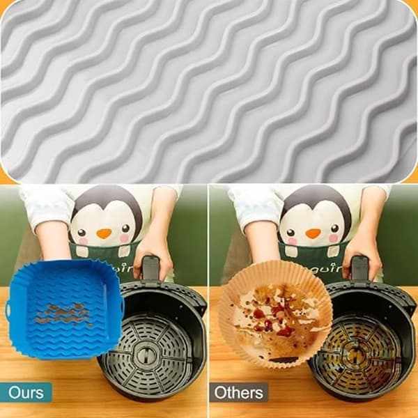 Airfryer Tilbehør Silikonform - 21 cm - Gjenbrukbar - Non-stick