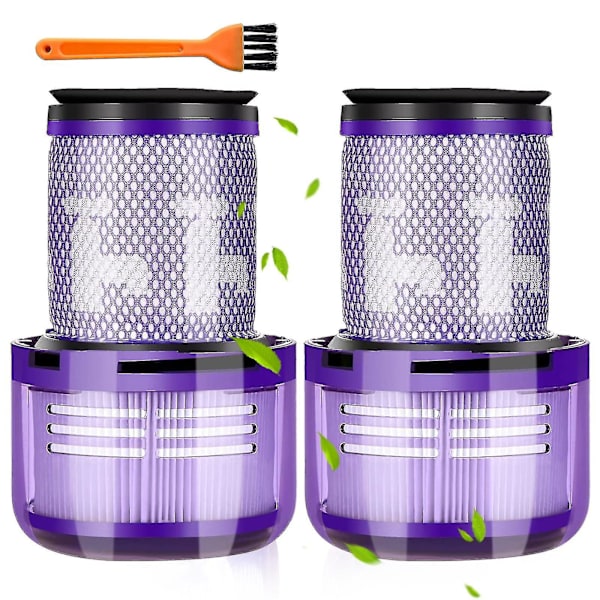 2 kpl Dyson V12 -suodatinta, Dyson V12 Slim Absolute -suodatinpölynimuriin, Dyson V12 -suodatin pestävä Hepa -lisävarusteet, Dyson V12 Sl -takaosasuodatin