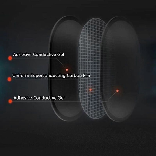 6 Belteelektroder Kompatible med Abs Serie 2 sett Erstatningselektrode for Slendertone Muskelbyggingsbelter
