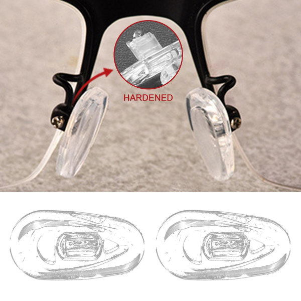 25 par silikone næsepuder til briller, ovale, tryk på
