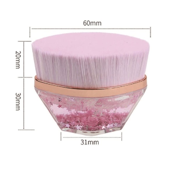 High Density Soft Magic Foundation Brush Multifunctional Makeup Brush For A Wide Range Of Foundations, With Portable Storage Case (pink)