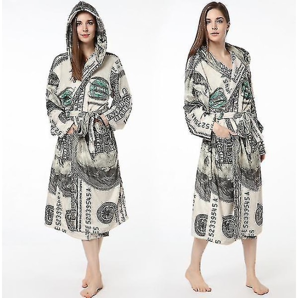 Dollar Pyjama hupullinen yöpaita Robe Lounge Vaatteet Flanelli yöpaita