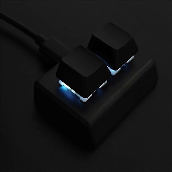 2 Tangenter Makroprogrammering Tangentbord Rgb Mini Tangentbord Gaming Ritning Röd Brytare Anpassat Tangentbord Osu G