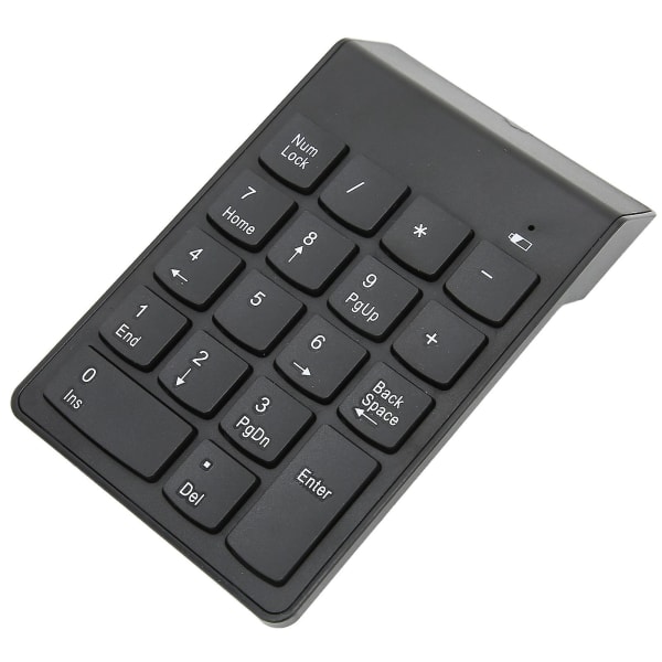 Numeriskt tangentbord Mini trådlöst 18 tangenter 2,4 GHz Stabil anslutning Ergonomisk design Laptop Numpad Numeriskt tangentbord-YM