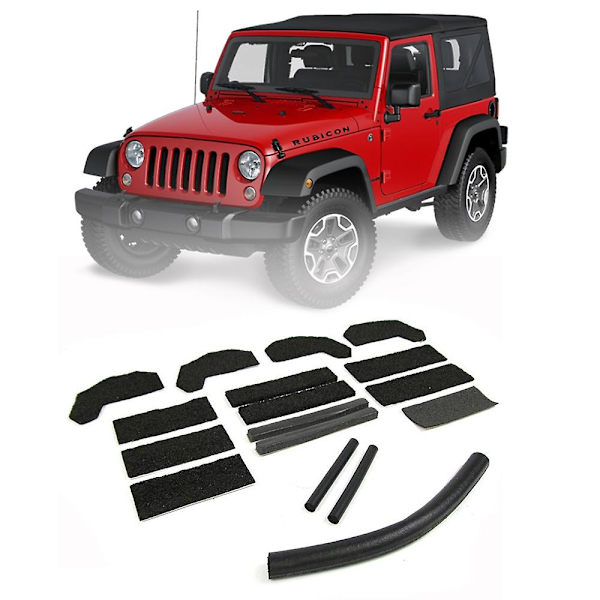 Hard Top Foam Blocker Seal Kit 68026937AB 13510.70 for Wrangler JK 2007-2018