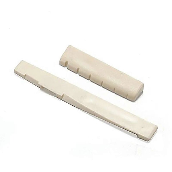 6 Gitarrstallpinnar + sadel + stallben Ben / Ben Akustisk Gitarr vit