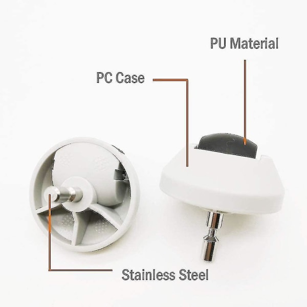 2-pak reservedele forhjul/hjul til Roborock E5 S5 Max S4 Max S6 S7 støvsuger -