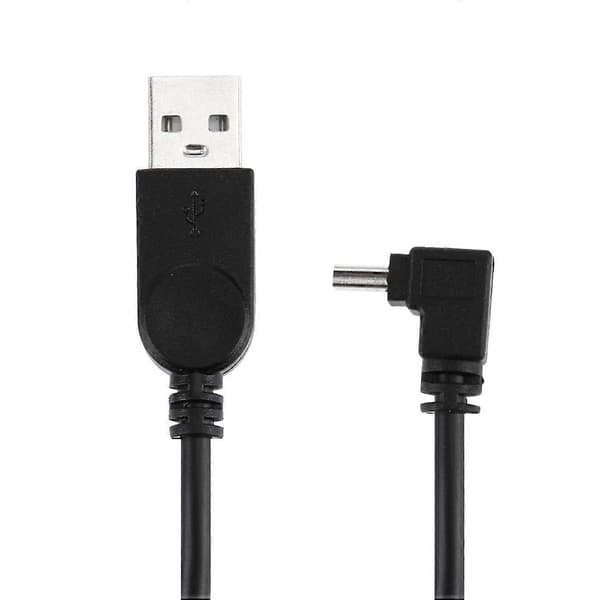90 Graders Vinkel Albue Mini USB til USB Data / Ladekabel, Lengde: 28cm