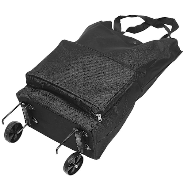 Sammenklappelige Trolley Tasker Foldbar Indkøbstaske med Hjul Foldbar Indkøbsvogn