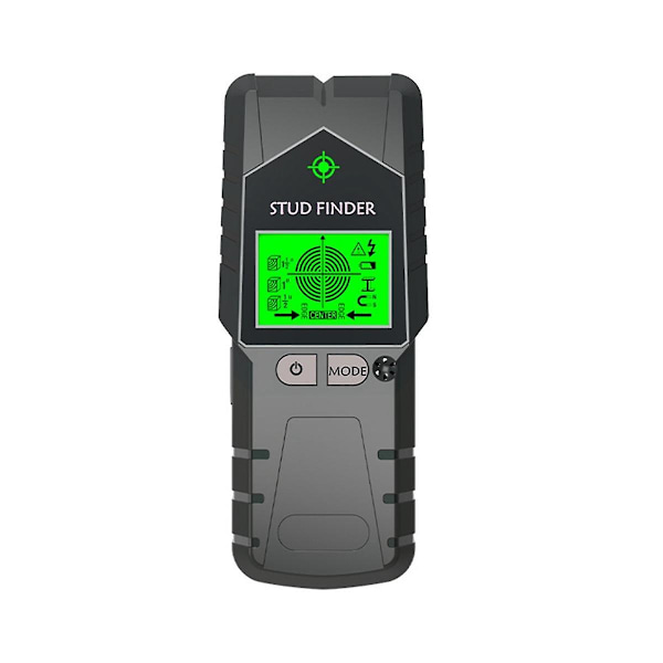Stud Finder Veggskanner 6 i 1 Stud Detektor, Fysisk Spikerfinner Veggdetektor for Tre Metall og AC-ledning Svart