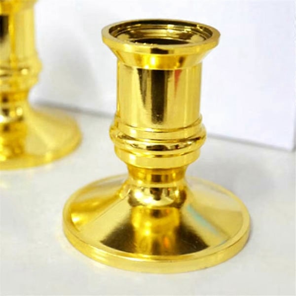 30 st Guld Pillar Ljusbas Avsmalnande Ljushållare Ljusstake Juldekor