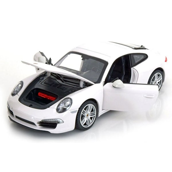 Porsche 911 Carrera S Diecast Model 1:24 skala Hvid Rastar