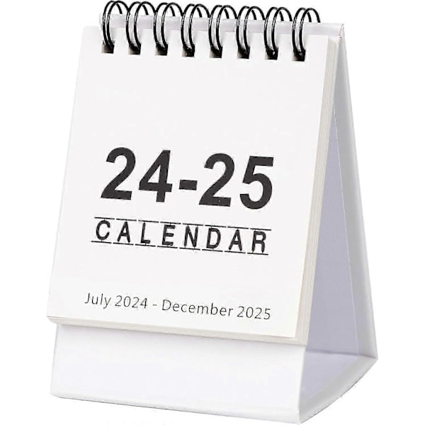 Mini Bordskalender, Från Juli 2024 till December 2025 Mini Stående Kalender TinyP20211224249