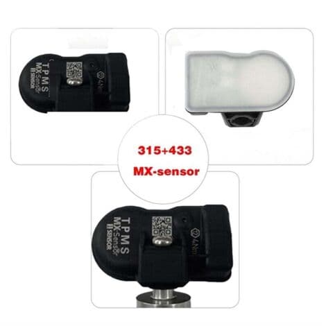 MX Programmering TPMS-sensor Däcktrycksövervakning 315MHz 433MHz 2-i-1 Universal Reparationsverktyg Silver