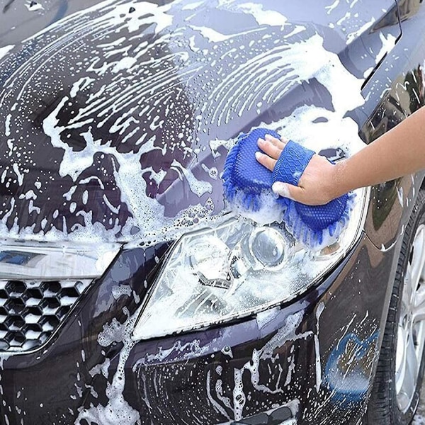 Biltvätthandskar Microfiber Chenille biltvätthandskar för bilar - reptåliga och luddfria
