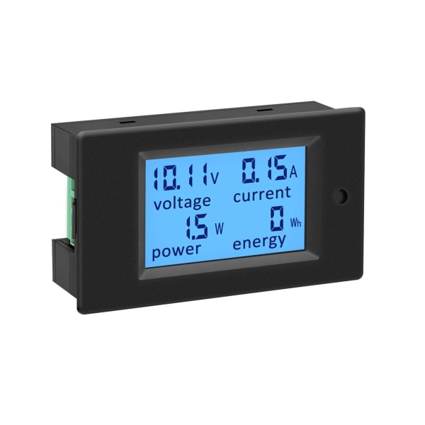 DC-strømmåler, 6,5-100V 100A digitalt multimeter, LCD-skjerm Spenningsstrøm Energimonitor