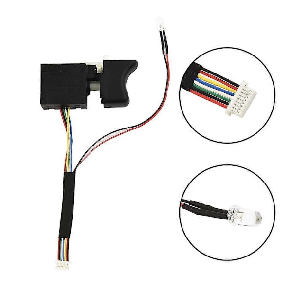 72V24V Borr Hastighetsomkopplare Borstlös För 2106/161/169 Elektrisk Skiftnyckel Omkopplare Justerbar Sladdlös Borr Trigger Omkopplare Delar