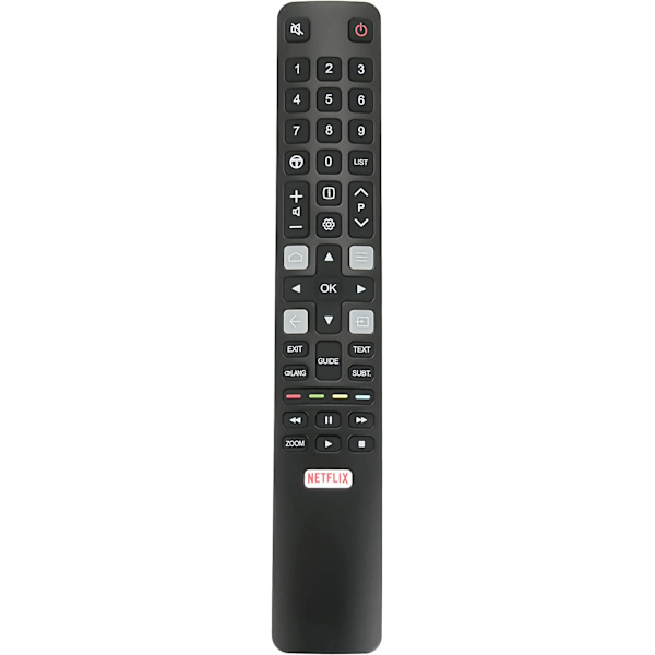 ARC802N YUI1 Fjärrkontroll Kompatibel med TCL 49C2US 55C2US 65C2US 75C2US 43P20US C9I2E 50E17US
